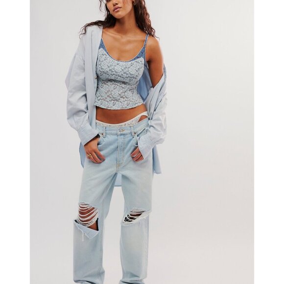 Free People Blue Camisole Top - Picture 4 of 6